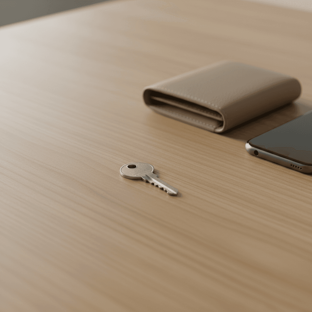 Car key on a clean desk representing simple pricing